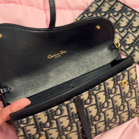 Dior Saddle Pouch with Chain - Picture 6 of 7